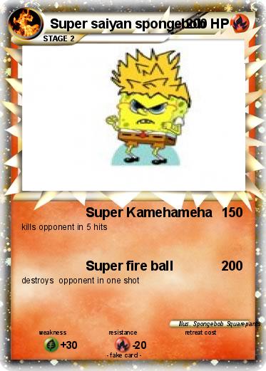 Pokemon Super saiyan spongebob