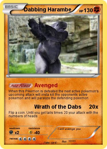 Pokemon Dabbing Harambe