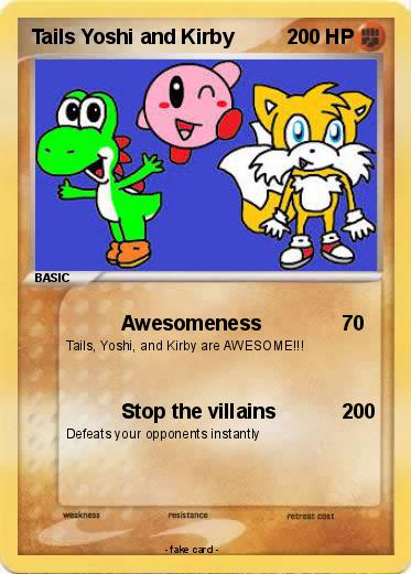 Pokemon Tails Yoshi and Kirby