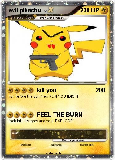 Pokemon evil pikachu