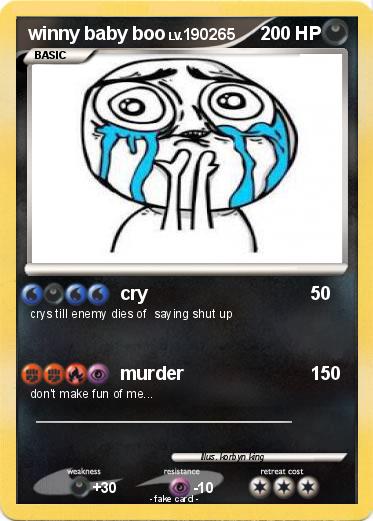 Pokemon winny baby boo