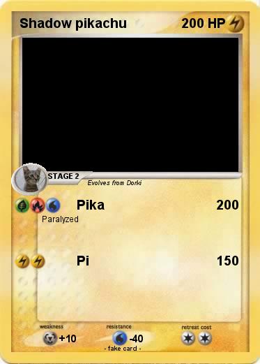 Pokemon Shadow pikachu