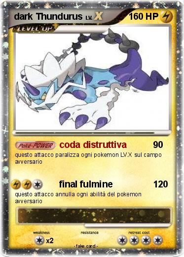 Pokemon dark Thundurus