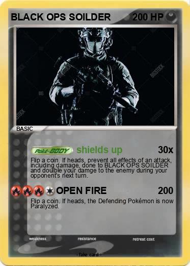 Pokemon BLACK OPS SOILDER