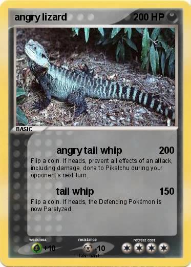Pokemon angry lizard