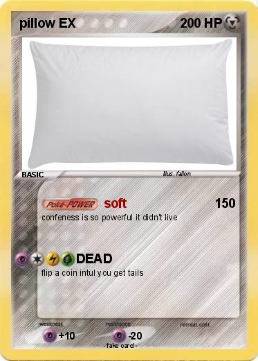 Pokemon pillow EX
