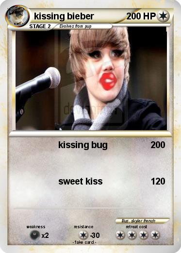 Pokemon kissing bieber