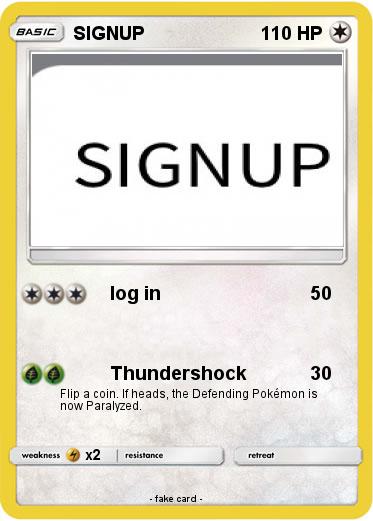 Pokemon SIGNUP