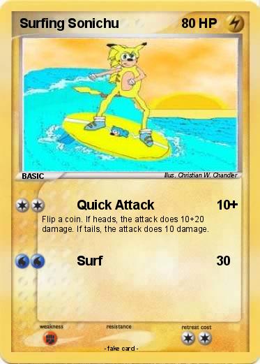 Pokemon Surfing Sonichu
