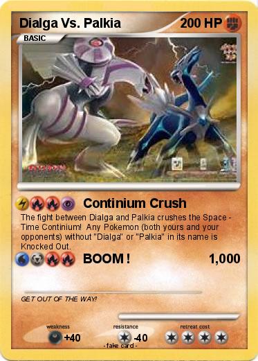 Pokemon Dialga Vs. Palkia