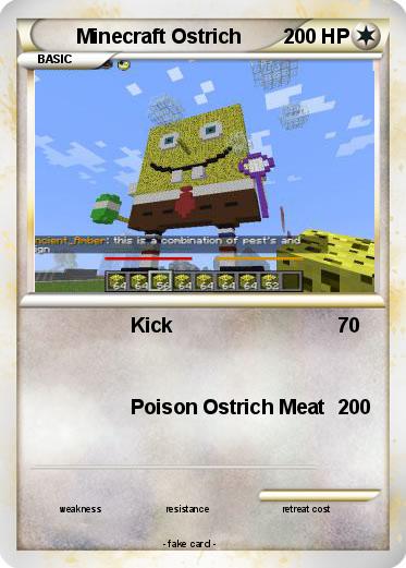 Pokemon Minecraft Ostrich