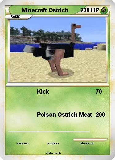 Pokemon Minecraft Ostrich