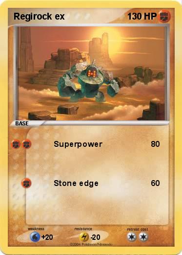 Pokemon Regirock ex