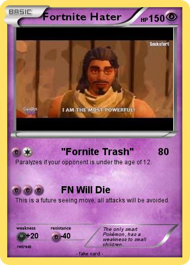 Pokemon Fortnite Hater