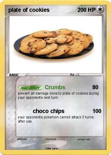 Pokemon plate of cookies