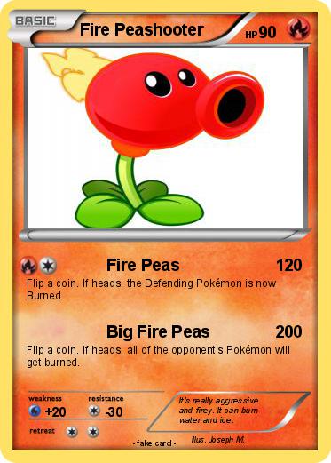 Pokemon Fire Peashooter
