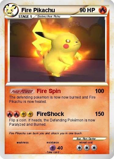 Pokemon Fire Pikachu