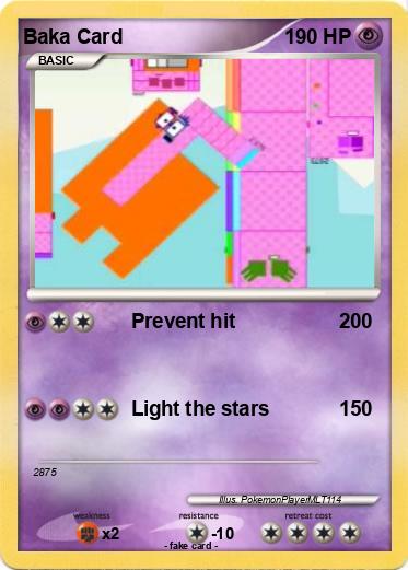 Pokemon Baka Card