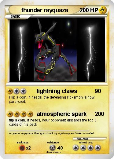 Pokemon thunder rayquaza