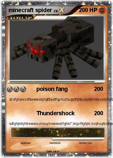 Pokemon minecraft spider