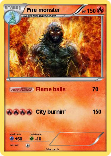 Pokemon Fire monster