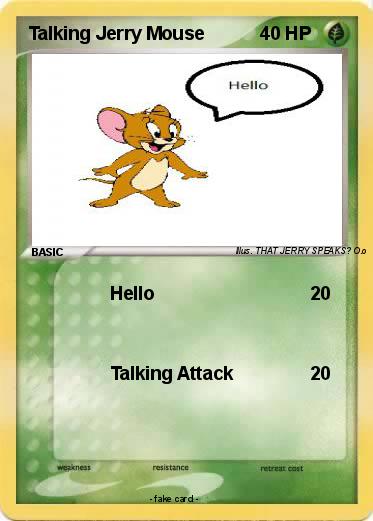 Pokemon Talking Jerry Mouse