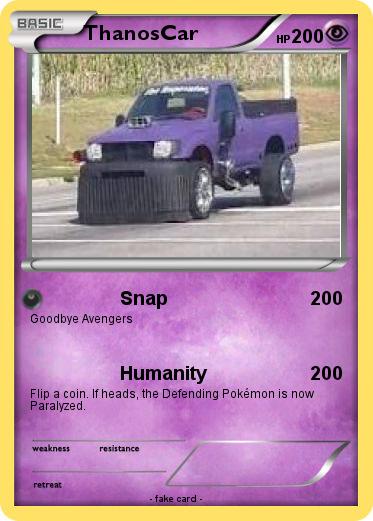Pokemon ThanosCar