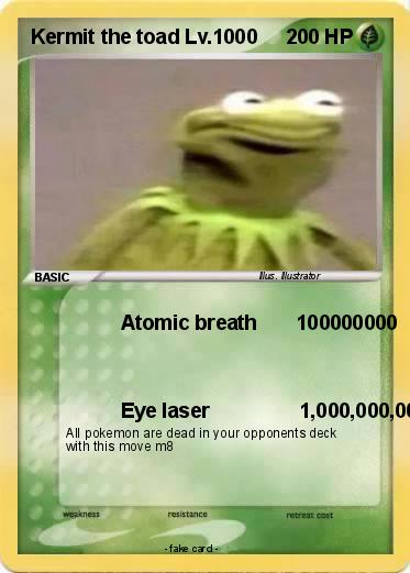 Pokemon Kermit the toad Lv.1000