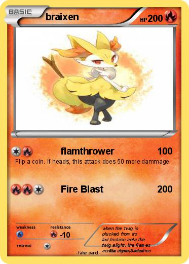 Pokemon braixen