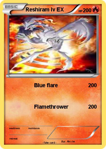 Pokemon Reshiram lv EX
