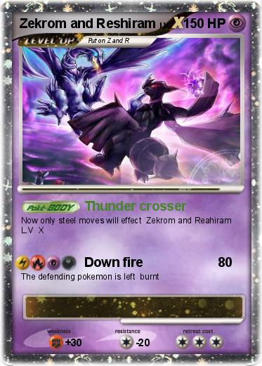 Pokemon Zekrom and Reshiram