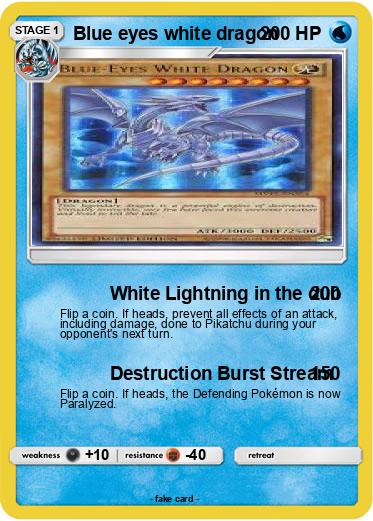 Pokemon Blue eyes white dragon