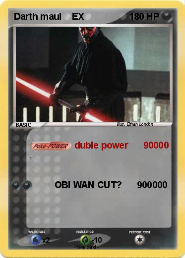 Pokemon Darth maul    EX