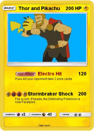 Pokemon Thor and Pikachu