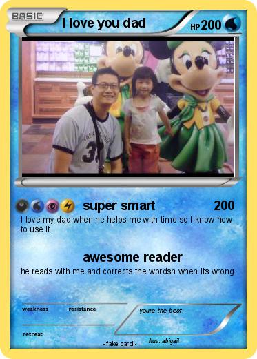 Pokemon I love you dad