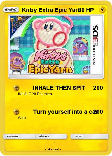 Pokemon Kirby Extra Epic Yarn