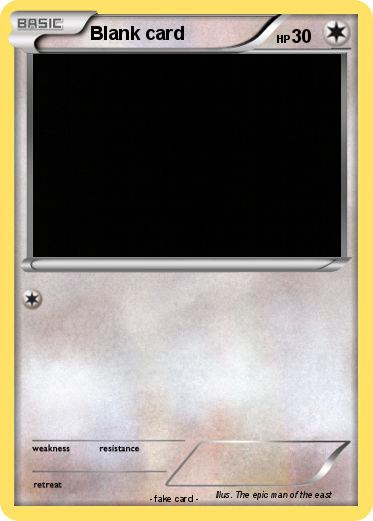 Pokemon Blank card