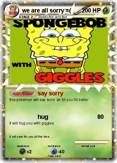 Pokemon we are all sorry =(