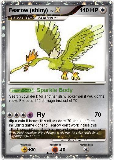 Pokemon Fearow (shiny)