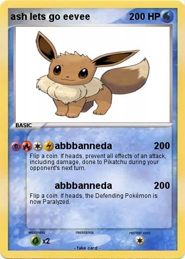Pokemon ash lets go eevee