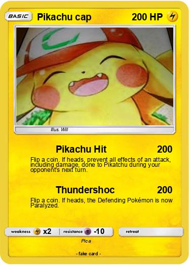 Pokemon Pikachu cap