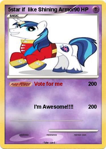 Pokemon 5star if  like Shining Armor