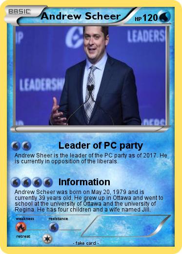 Pokemon Andrew Scheer