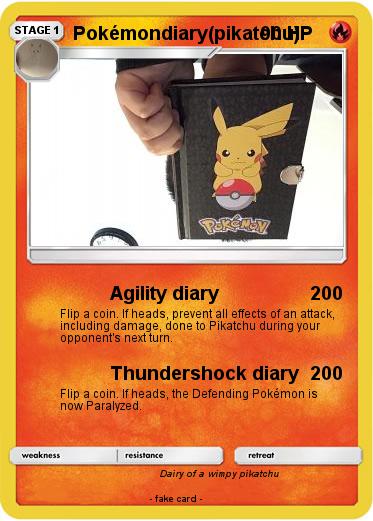 Pokemon Pokémondiary(pikatchu)