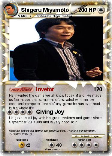 Pokemon Shigeru Miyamoto