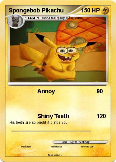 Pokemon Spongebob Pikachu