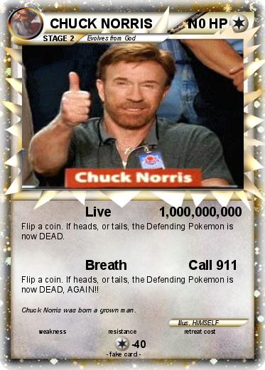 Pokemon CHUCK NORRIS          N
