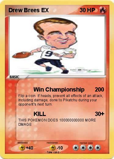 Pokemon Drew Brees EX
