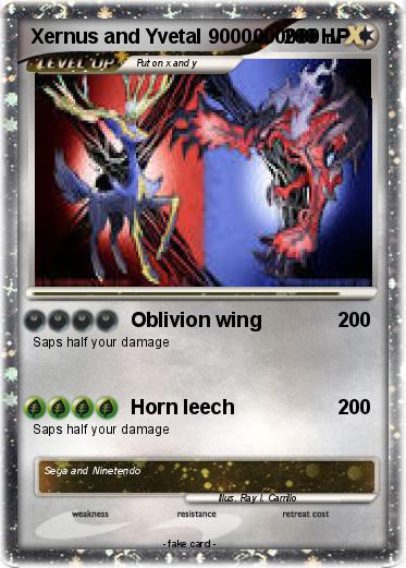 Pokemon Xernus and Yvetal 9000000000