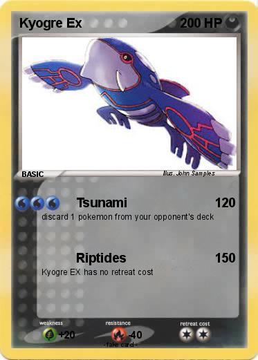 Pokemon Kyogre Ex